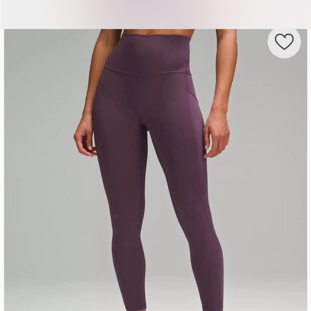 Women's Lululemon Align with pockets 25” Purple Leggings